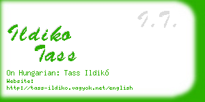 ildiko tass business card