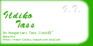 ildiko tass business card